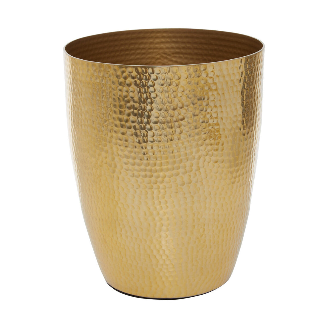 Allera Gold Hammered Aluminium Waste Bin 26h x21dx21w cm