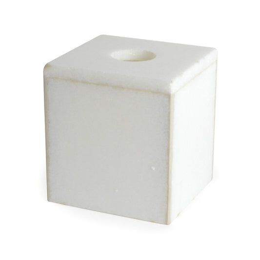 Carnaby- White Marble Cubed Tissue Box Cover 13CM
