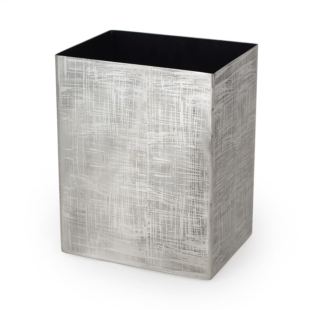 Hadley  - Patterned Metal Waste Bin -  In stock - 20cm by 15cm