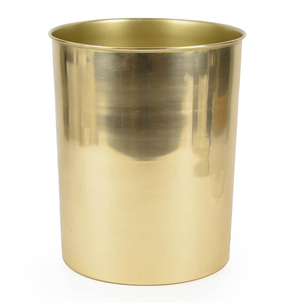 Hadlem  -Polished brass Watebin/Trashcan L 21.5cm x W 21.5cm x H 26cm