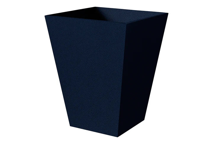 Wimble - Blue Faux Leather Waste Bin