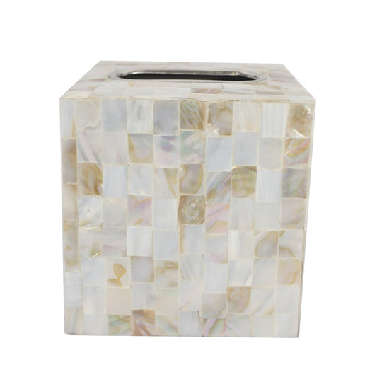 Eliza -  Mother of Pearl Metal Tissue Cover - size 13 cm