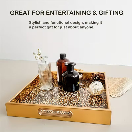 Catch -  NEW Square Leopard print style tray -  Tray 30 cm - SMALL