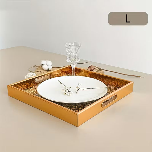 Catch -  NEW Square Leopard print style tray -  Tray 35 cm - Large