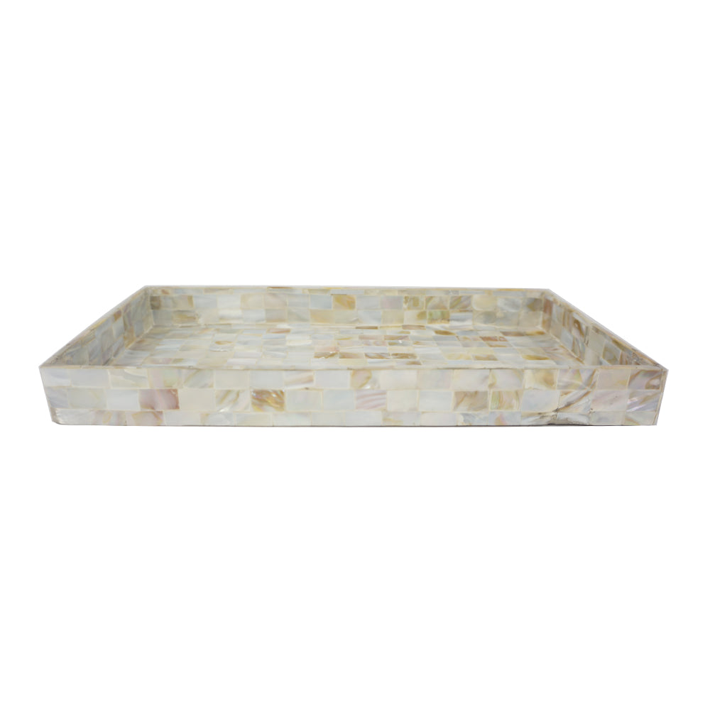 Elizabeth 2 - Large Mother Of Pearl Display Tray  -Dimensions: - Length: 50 cm - Width: 30 cm - Height: 3.5 cm