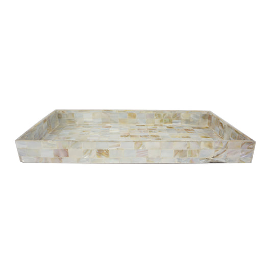 Elizabeth 2 - Large Mother Of Pearl Display Tray  -Dimensions: - Length: 50 cm - Width: 30 cm - Height: 3.5 cm