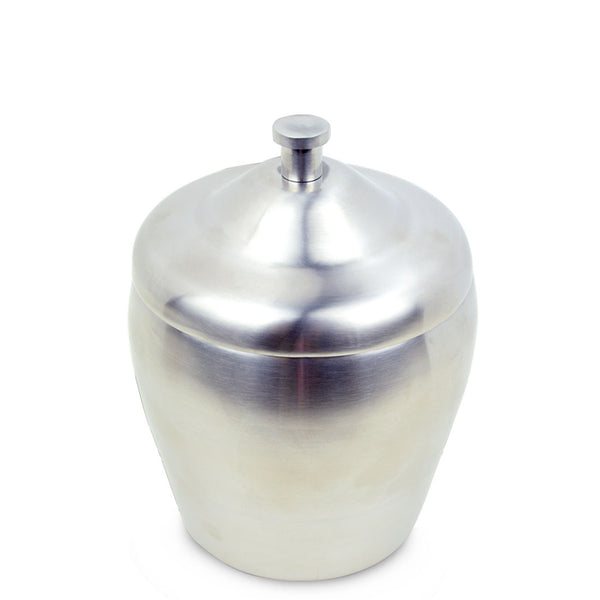 Giralda Ice Bucket - Brushed Metal Ice Bucket with Lid