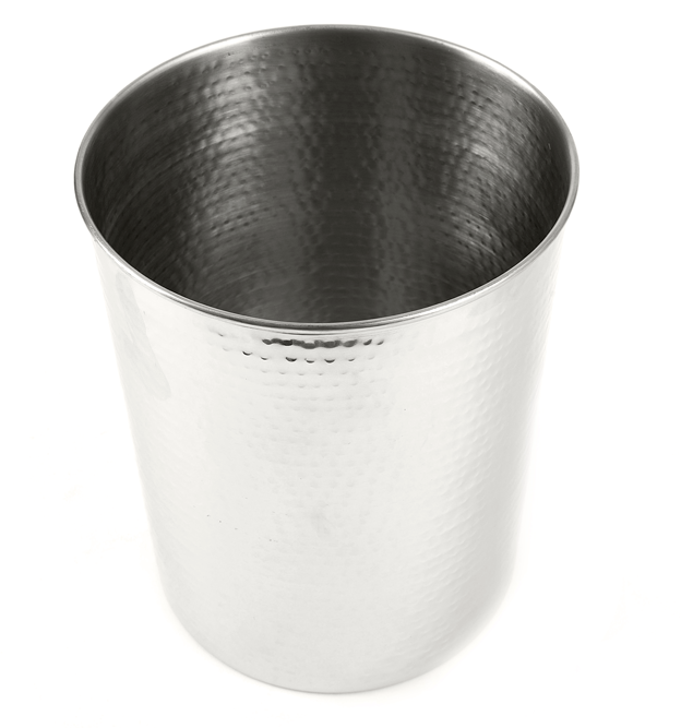 Hammersmith hammered metal waste bin luxury bathroom bin