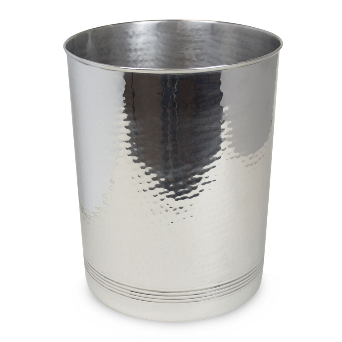 Hammersmith - Hammered Metal Waste Bin with additional lined detailed - SALE