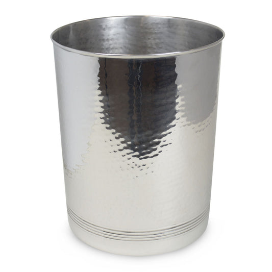 Hammersmith - Hammered Metal Waste Bin with additional lined detailed - SALE
