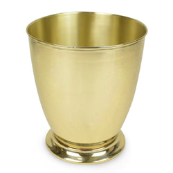 Nevis - Polished Gold Brass Waste Bin