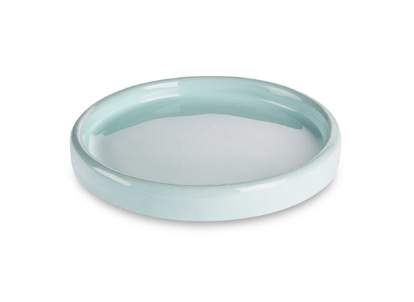 Ely - Round Mint Green Enamel Coaster