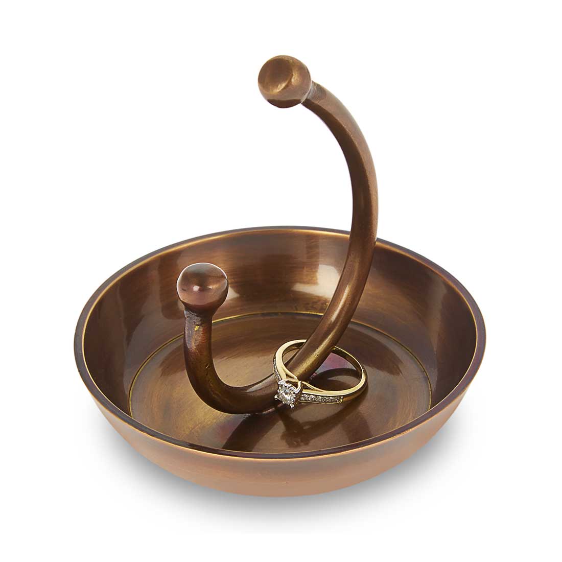 London Eye antique copper ring holder jewelry display"