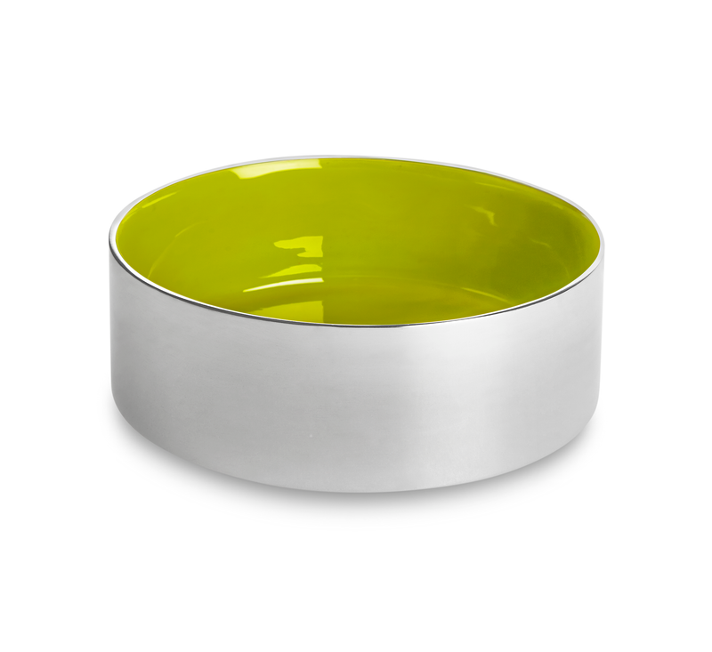 Digby - Round Metal & Enamel Fruit Bowl