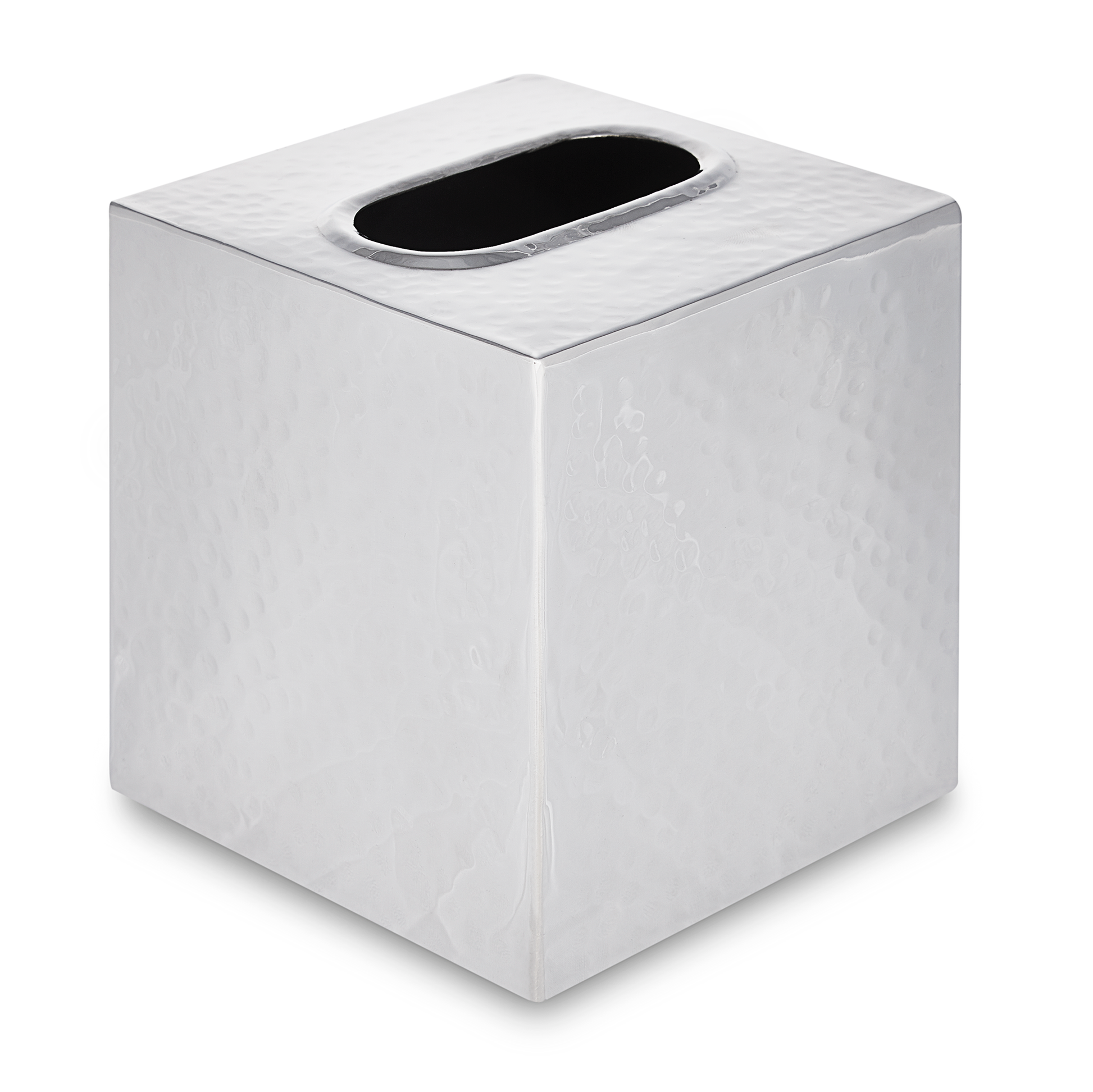 Hammersmith - Hammered Metal Tissue Box Cover