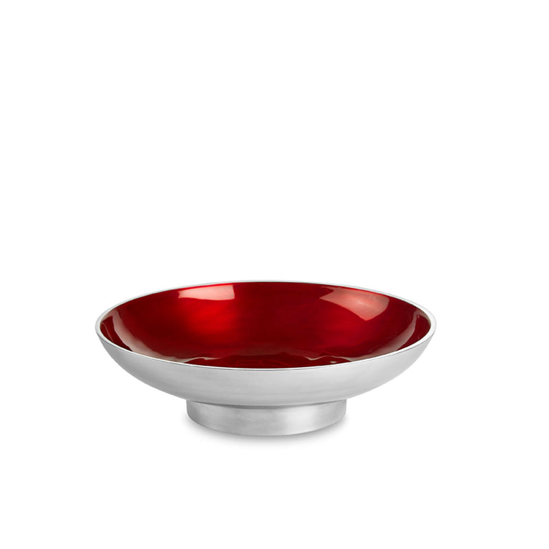 Barlow - Small Red Enamel & Metal Bowl